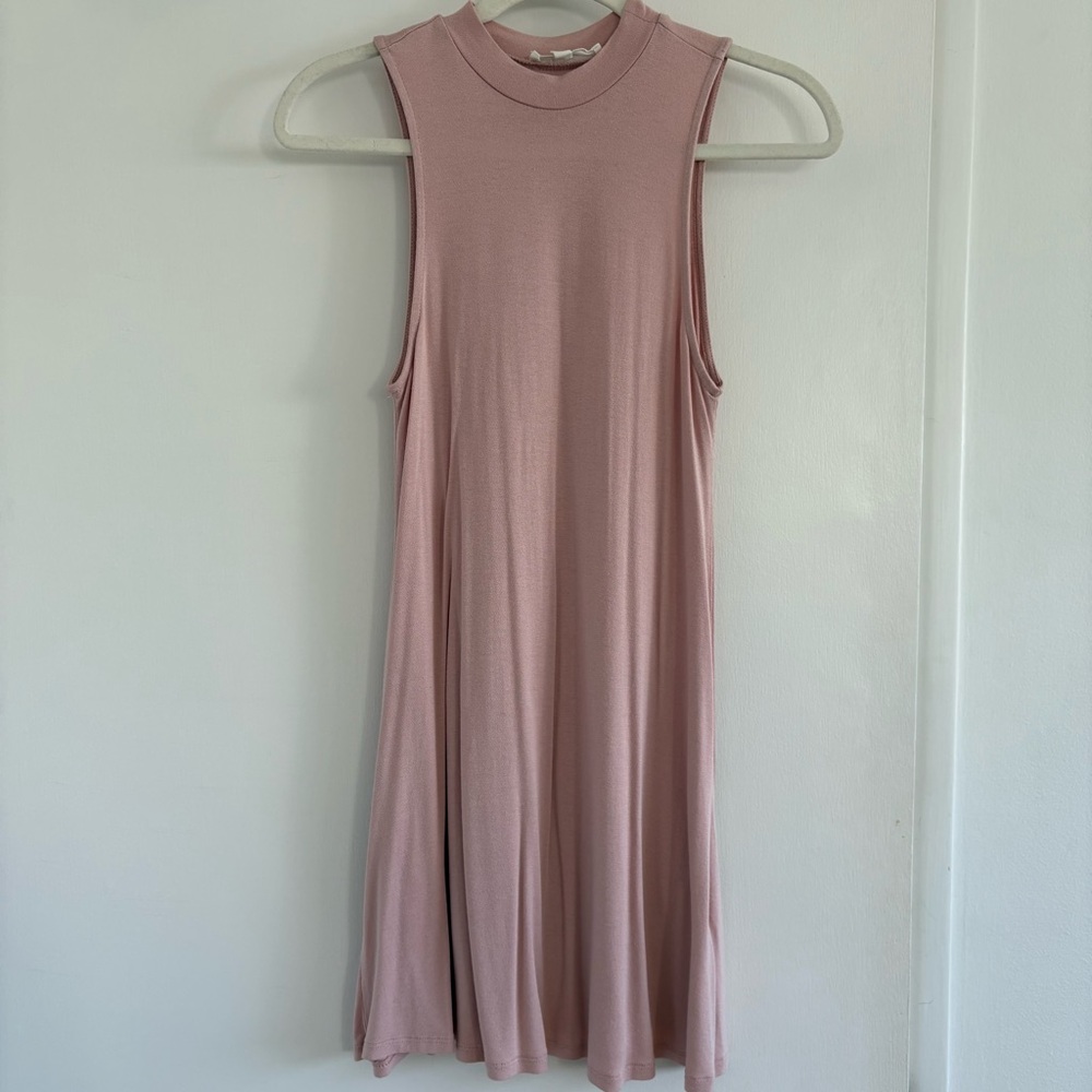 Blush Pink Swing Tank Dress
